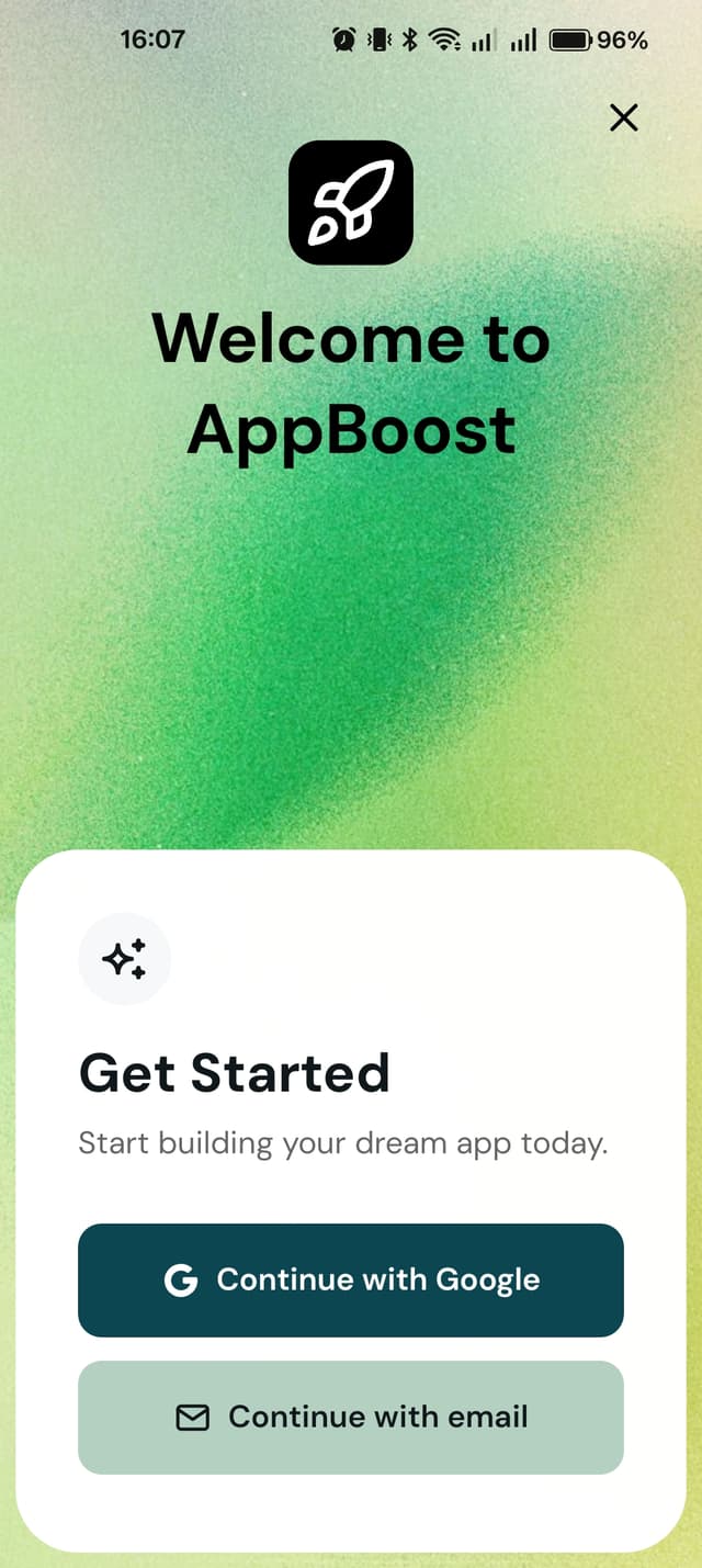 Authentication Screen