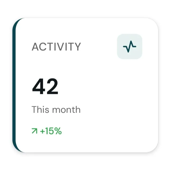 Stats card component